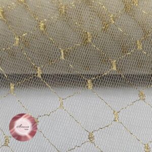 Renda Amarela com Fio Ouro