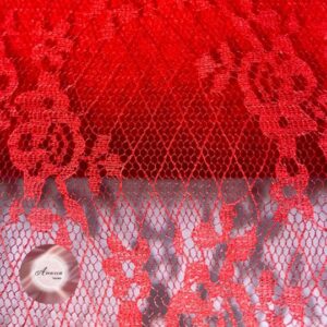 Renda Vermelha com Fio Tinto