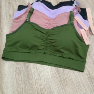 20.0003 - Sutiã Top Microfibra Lisa c/franzido